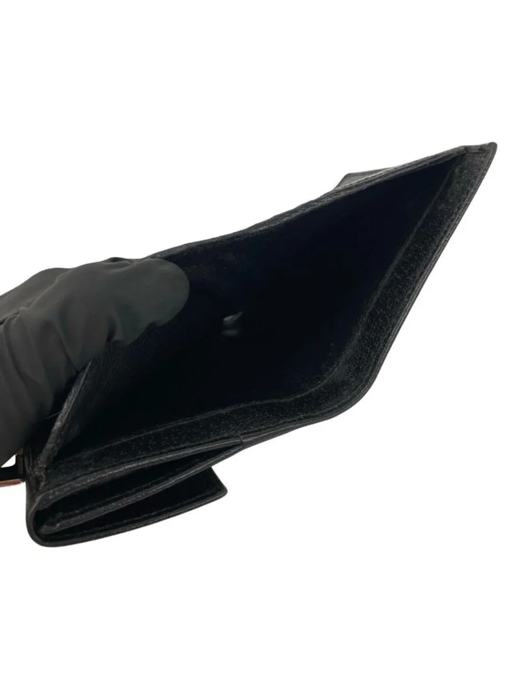 Gucci Logo Leather Bifold Wallet Mini Billfold Coin Purse Black - Picture 8 of 9